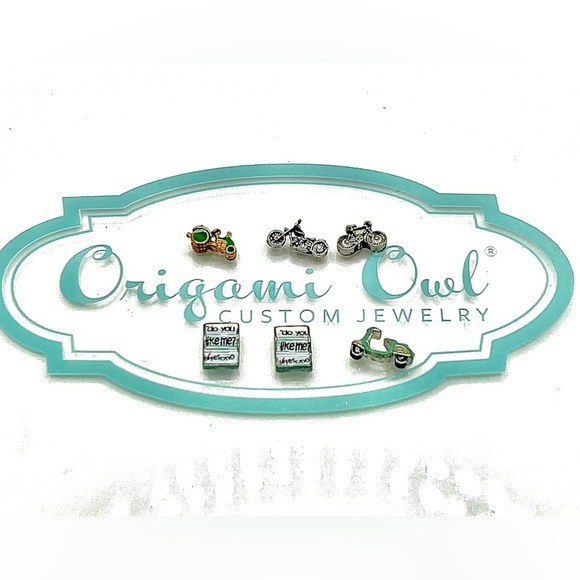Origami Owl Authentic Silver Charms 6 Charms Bundle - Picture 1 of 2